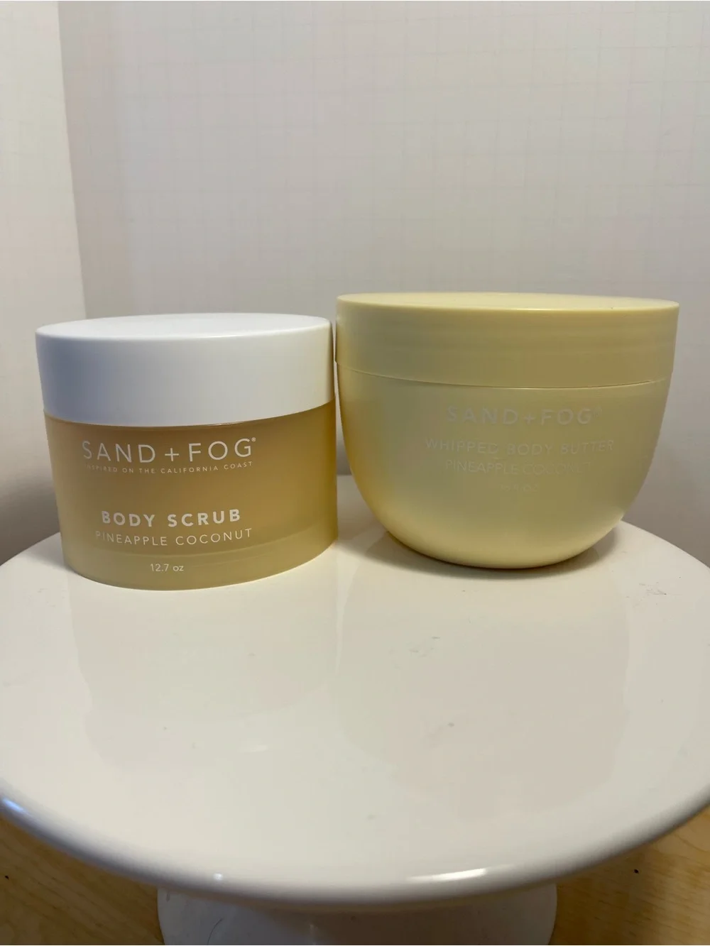 Sand + Fog “Pineapple Coconut” Body Scrub & Whipped Butter Set - NWT **